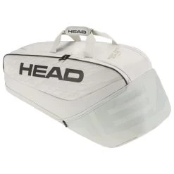 Head Tennis-Racketbag Pro X Racquet Bag M (Schlägertasche, 2 Hauptfächer) 2023 Corduroy Weiss 6er