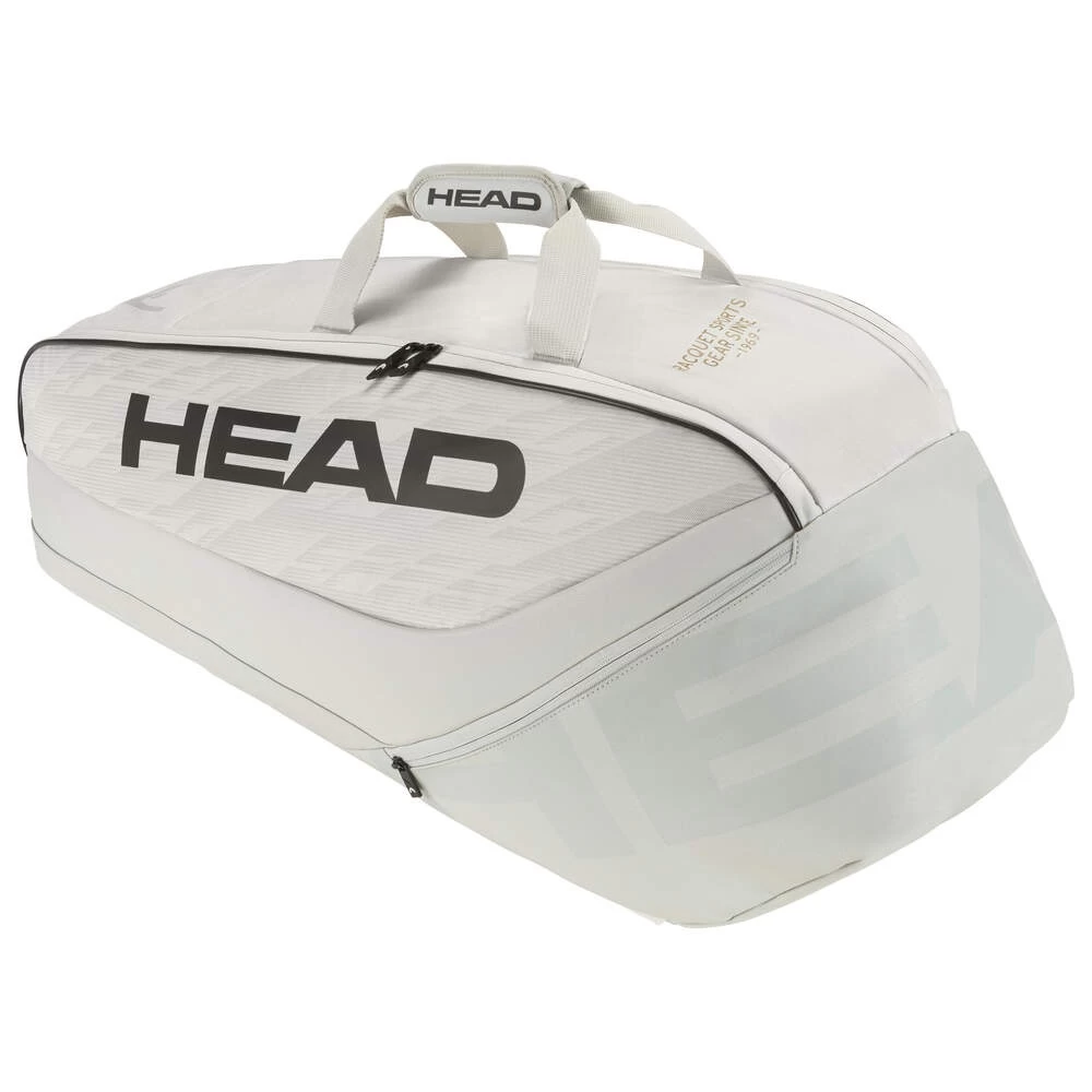 Head Tennis-Racketbag Pro X Racquet Bag M (Schlägertasche, 2 Hauptfächer) 2023 Corduroy Weiss 6er 3 Head Tennis-Racketbag Pro X Racquet Bag M (Schlägertasche, 2 Hauptfächer) 2023 Corduroy Weiss 6er