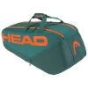 Head Tennis-Racketbag Pro Racquet Bag L (Schlägertasche, 2 Hauptfächer) 2023 Cyangrün/orange 9er -Sportausrüstung Head 260213 DYFO Pro Racquet Tasche 1000x1000 1