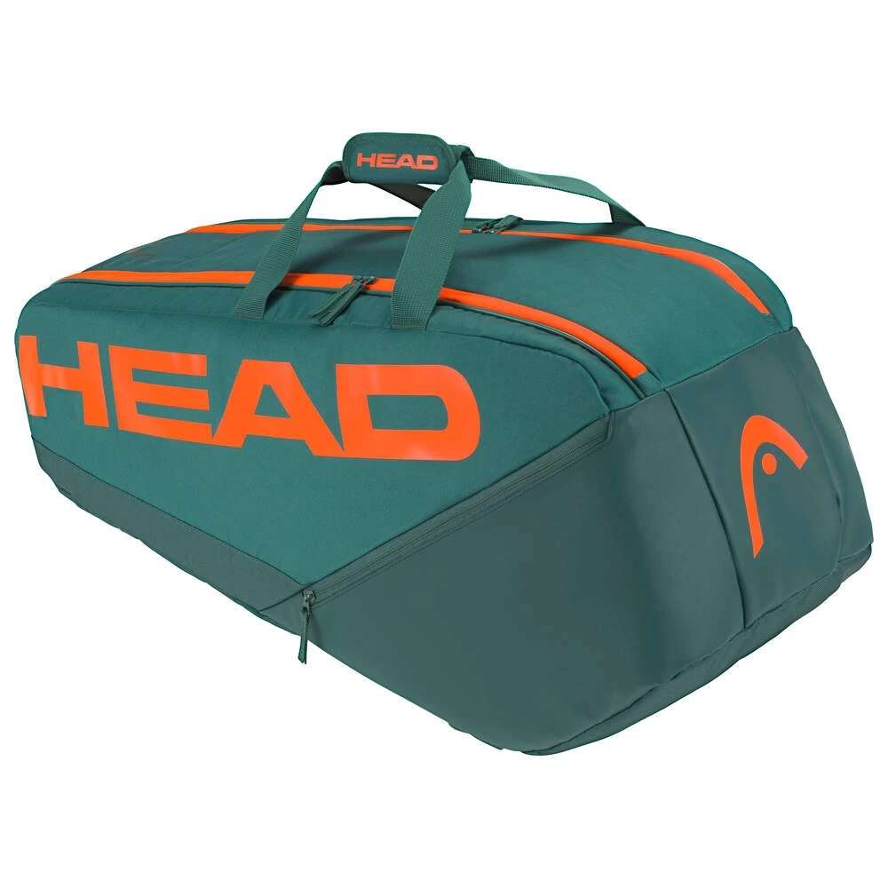 Head Tennis-Racketbag Pro Racquet Bag L (Schlägertasche, 2 Hauptfächer) 2023 Cyangrün/orange 9er 3 Head Tennis-Racketbag Pro Racquet Bag L (Schlägertasche, 2 Hauptfächer) 2023 Cyangrün/orange 9er