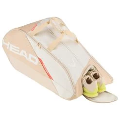 Head Tennis-Racketbag Tour Racquet Bag XL (Schlägertasche, 3 Hauptfächer) 2023 Weiss/champagne 12er -Sportausrüstung Head 260803 CHYU CB Tour Racquet Tasche 3 1000x1000 1