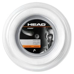 Head Tennissaite Hawk (Haltbarkeit+Power) Weiss 200m Rolle
