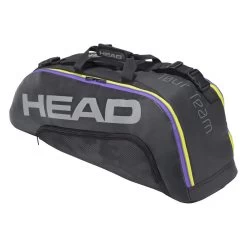Head Tennis-Racketbag Tour Team (Schlägertasche, 2 Hauptfächer) Schwarz/lila 6R