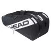 Head Tennis-Racketbag Elite #22 (Schlägertasche, 2 Hauptfächer) Schwarz/weiss 9R -Sportausrüstung Head 283602 BKWH Elite 9R Tasche 1000x1000 1