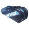 Head Tennis-Racketbag Elite (Schlägertasche, 2 Hauptfächer) Blau/navyblau 9R -Sportausrüstung Head 283602 BLNV Elite 9R Tasche 1000x1000 1