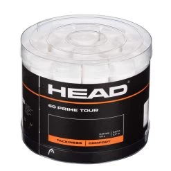Head Overgrip Prime Tour 0.6 Mm (Komfort, Griffigkeit) Weiss 60er Box