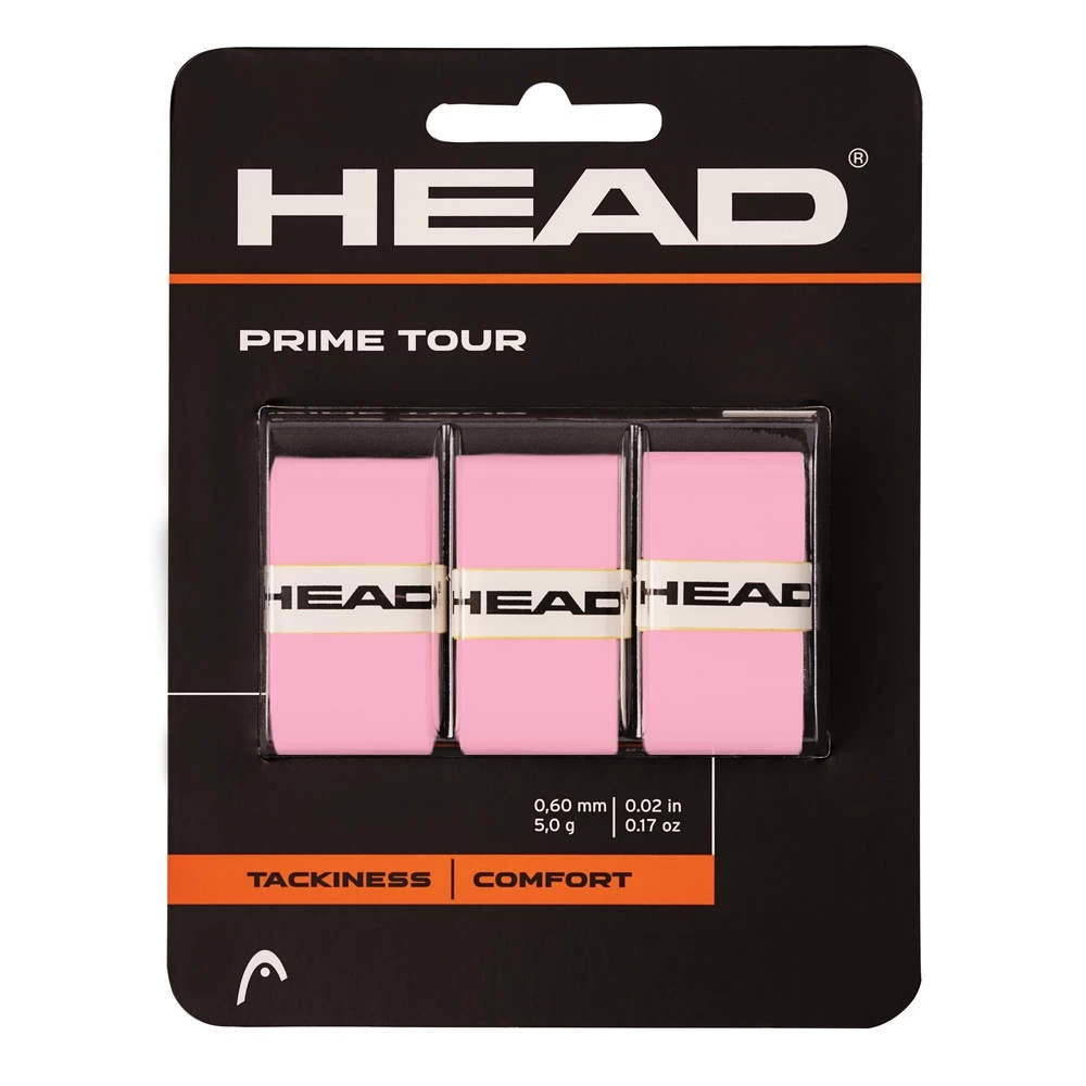 Head Overgrip Prime Tour 0.6 Mm (Komfort, Griffigkeit) Pink 3er 3 Head Overgrip Prime Tour 0.6 Mm (Komfort, Griffigkeit) Pink 3er