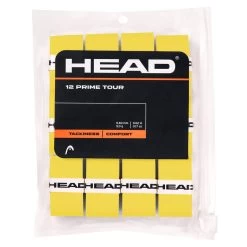 Head Overgrip Prime Tour 0.6 Mm (Komfort, Griffigkeit) Gelb 12er Clip-Beutel