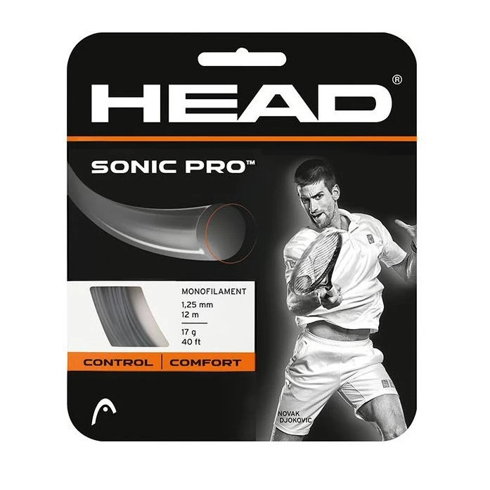 Head Tennissaite Sonic Pro (Haltbarkeit) Schwarz 12m Set 3 Head Tennissaite Sonic Pro (Haltbarkeit) Schwarz 12m Set