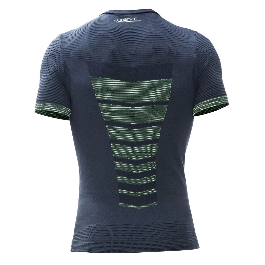 Iron-IC Shirt Performance Kurzarm Unterwäsche Blau/gelb Herren 4 Iron-IC Shirt Performance Kurzarm Unterwäsche Blau/gelb Herren – Bild 2