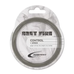 IsoSpeed Tennissaite Grey Fire (Haltbarkeit+Kontrolle) Grau 12m Set