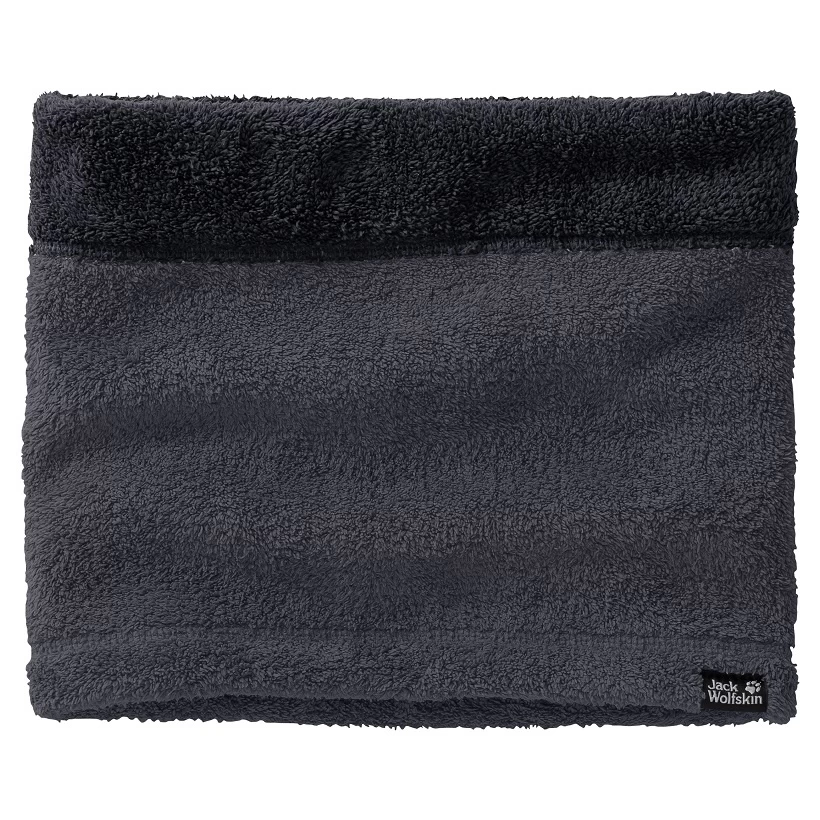Jack Wolfskin Schlauchschal (Halstuch) Chilly Walk Loop Aus Warmem, Hochflorigem Fleece Ebonygrau 4 Jack Wolfskin Schlauchschal (Halstuch) Chilly Walk Loop Aus Warmem, Hochflorigem Fleece Ebonygrau – Bild 2