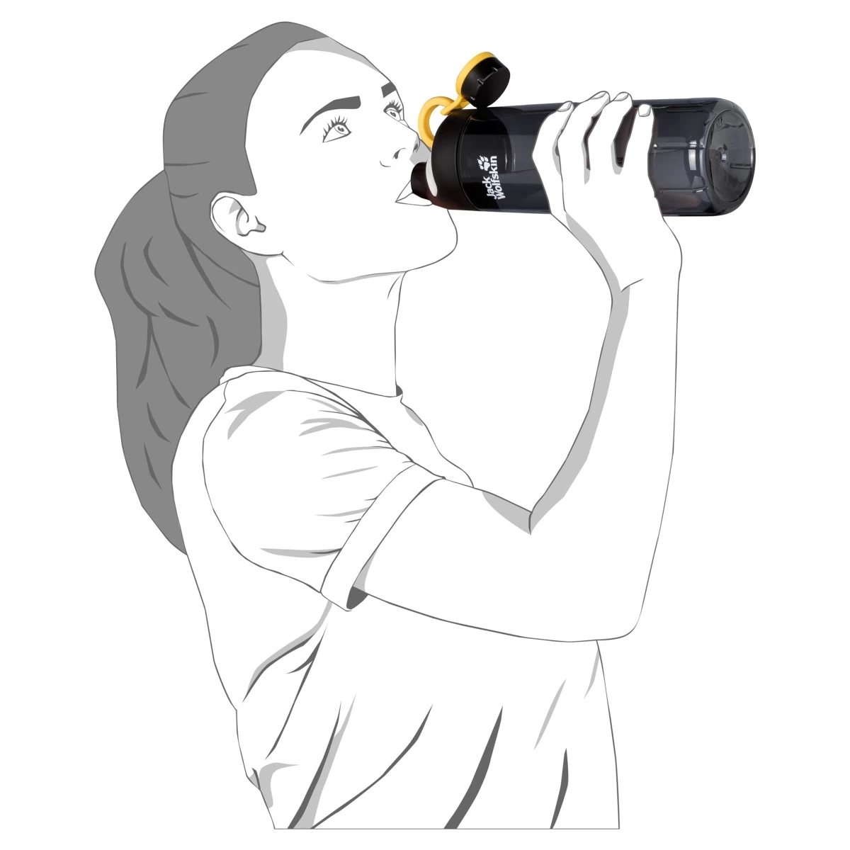 Jack Wolfskin Trinkflasche Mancora 1.0 (unverwüstliche Weithalsflasche Mit Trinkausguss) 1 Liter Pink 4 Jack Wolfskin Trinkflasche Mancora 1.0 (unverwüstliche Weithalsflasche Mit Trinkausguss) 1 Liter Pink – Bild 2