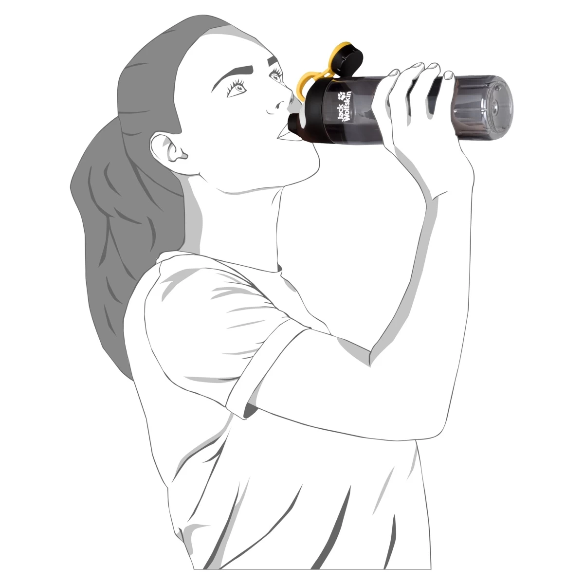 Jack Wolfskin Trinkflasche Mancora 0.7 (unverwüstliche Weithalsflasche Mit Trinkausguss) 700ml Blau 4 Jack Wolfskin Trinkflasche Mancora 0.7 (unverwüstliche Weithalsflasche Mit Trinkausguss) 700ml Blau – Bild 2