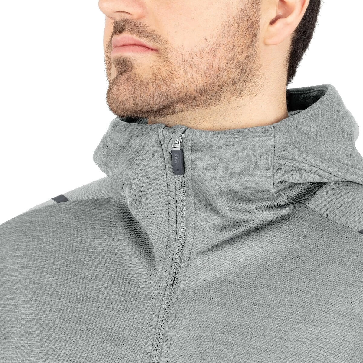 JAKO Freizeitanzug Challenge Mit Kapuze (Jacke Und Hose, Sportiver Schnitt) Hellgrau Herren 5 JAKO Freizeitanzug Challenge Mit Kapuze (Jacke Und Hose, Sportiver Schnitt) Hellgrau Herren – Bild 3