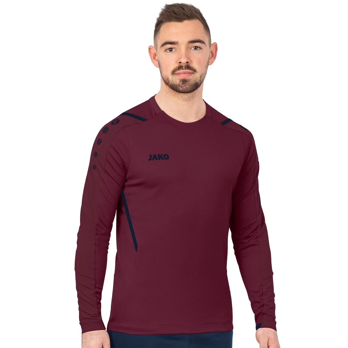 JAKO Langarmshirt (Sweat) Challenge - Optimale Bewegungsfreiheit - Weinrot Herren 3 JAKO Langarmshirt (Sweat) Challenge - Optimale Bewegungsfreiheit - Weinrot Herren