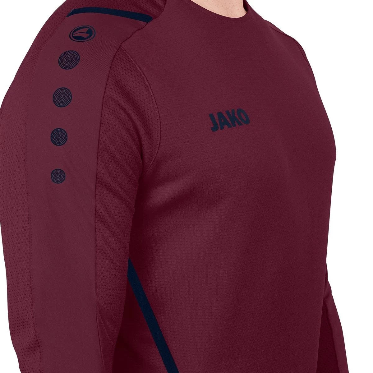 JAKO Langarmshirt (Sweat) Challenge - Optimale Bewegungsfreiheit - Weinrot Herren 5 JAKO Langarmshirt (Sweat) Challenge - Optimale Bewegungsfreiheit - Weinrot Herren – Bild 3