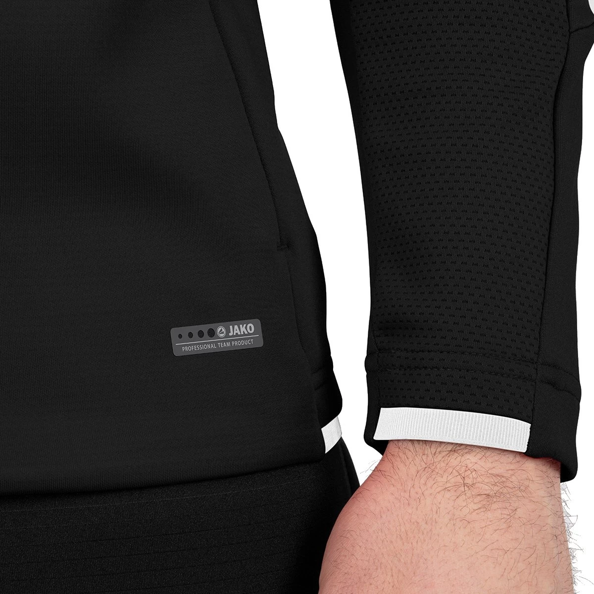 JAKO Trainingsanzug Challenge Mit Kapuze (Jacke Und Hose) Schwarz/weiss Herren 6 JAKO Trainingsanzug Challenge Mit Kapuze (Jacke Und Hose) Schwarz/weiss Herren – Bild 4