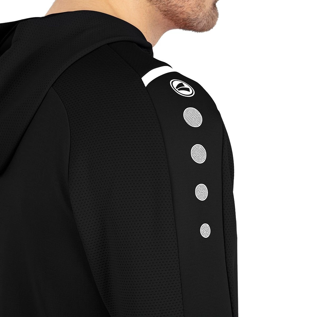 JAKO Trainingsanzug Challenge Mit Kapuze (Jacke Und Hose) Schwarz/weiss Herren 7 JAKO Trainingsanzug Challenge Mit Kapuze (Jacke Und Hose) Schwarz/weiss Herren – Bild 5