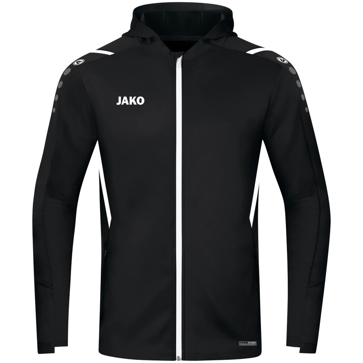 JAKO Trainingsanzug Challenge Mit Kapuze (Jacke Und Hose) Schwarz/weiss Herren 9 JAKO Trainingsanzug Challenge Mit Kapuze (Jacke Und Hose) Schwarz/weiss Herren – Bild 7