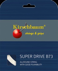 Kirschbaum Badmintonsaite Super Drive B73 Weiss 10m Set
