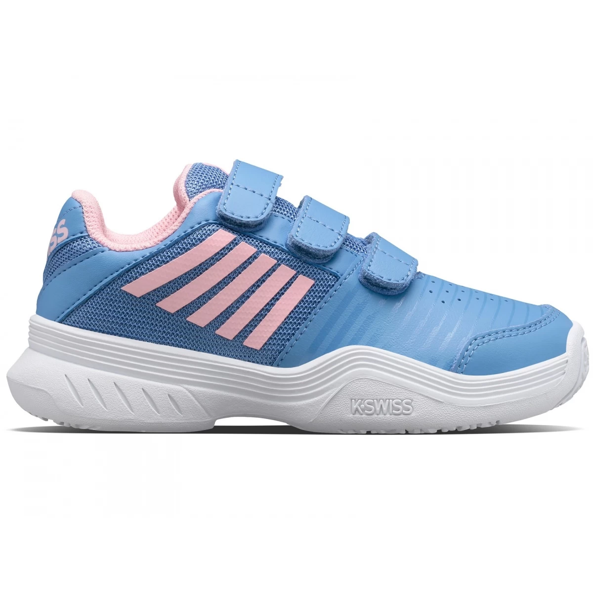 KSwiss Tennisschuhe Court Express Klett Allcourt Hellblau/pink Mädchen 3 KSwiss Tennisschuhe Court Express Klett Allcourt Hellblau/pink Mädchen
