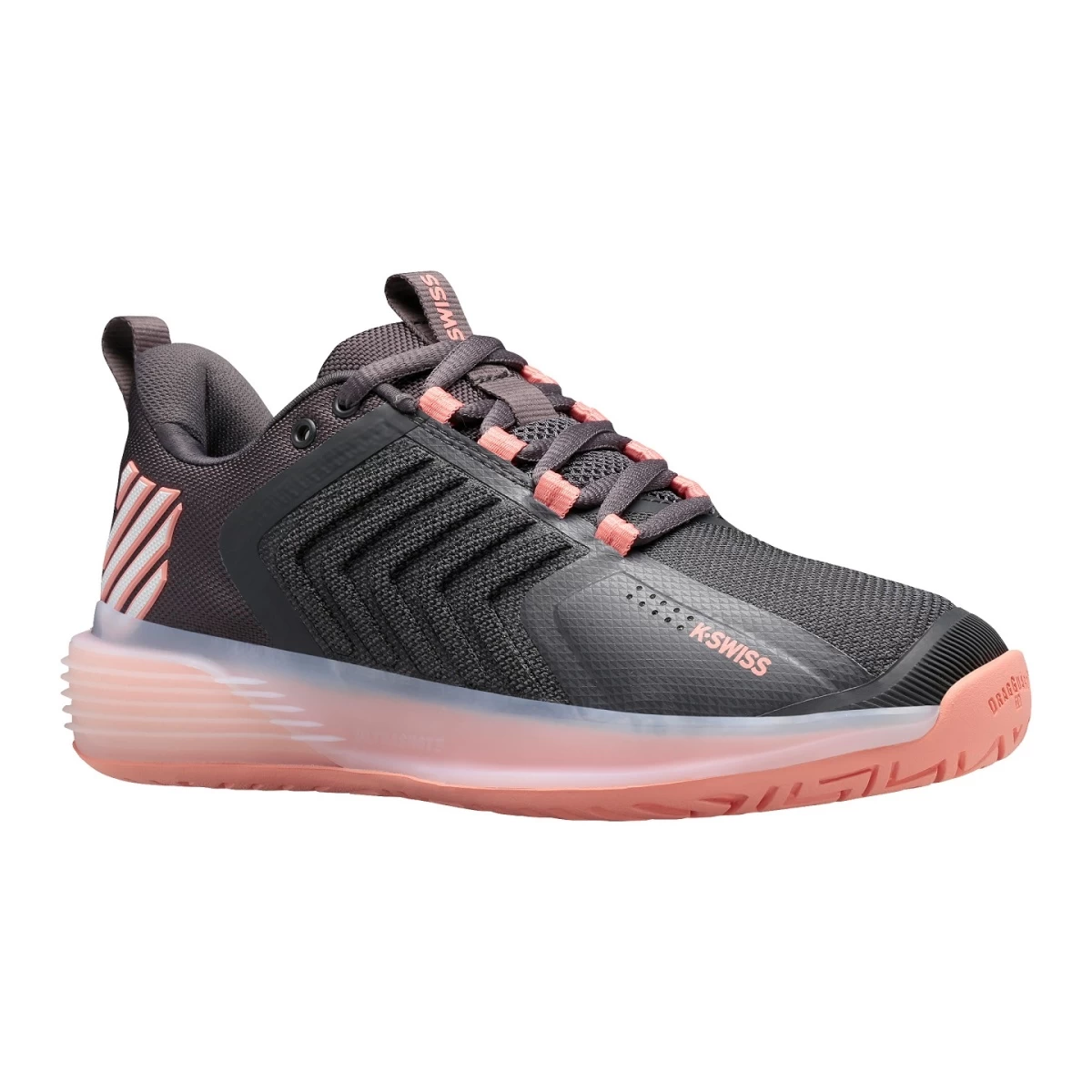 KSwiss Tennisschuhe Ultrashot 3 Allcourt Asphaltgrau Damen 3 KSwiss Tennisschuhe Ultrashot 3 Allcourt Asphaltgrau Damen