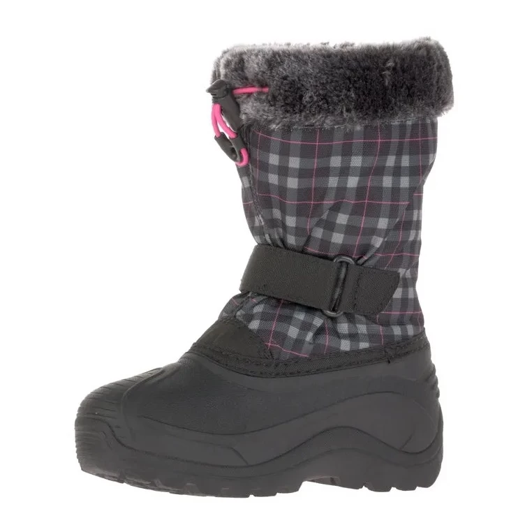 Kamik Winterschuhe Mini - Nahtversiegeltes Nylon, Kunstfell-Schneekragen, Wasserabweisend - Schwarz/pink Kinder 7 Kamik Winterschuhe Mini - Nahtversiegeltes Nylon, Kunstfell-Schneekragen, Wasserabweisend - Schwarz/pink Kinder – Bild 5