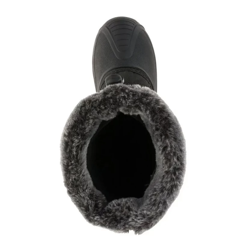 Kamik Winterschuhe Mini - Nahtversiegeltes Nylon, Kunstfell-Schneekragen, Wasserabweisend - Schwarz/pink Kinder 5 Kamik Winterschuhe Mini - Nahtversiegeltes Nylon, Kunstfell-Schneekragen, Wasserabweisend - Schwarz/pink Kinder – Bild 3