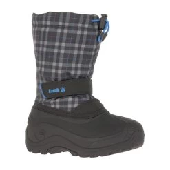 Kamik Winterstiefel Finley (nahtversiegeltes Nylon, Wasserabweisend) Schwarz/blau Kinder