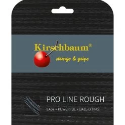 Kirschbaum Tennissaite Pro Line Rough (Haltbarkeit+Spin) Schwarz 12m Set