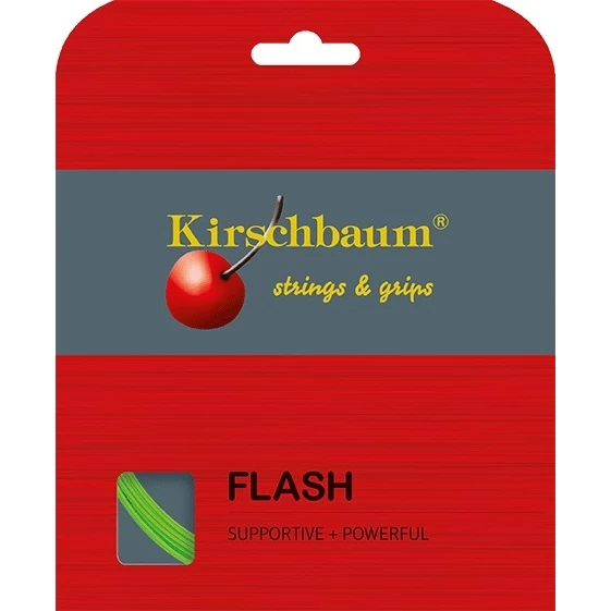 Kirschbaum Tennissaite Flash (Haltbarkeit+Power) Lime 12m Set 3 Kirschbaum Tennissaite Flash (Haltbarkeit+Power) Lime 12m Set