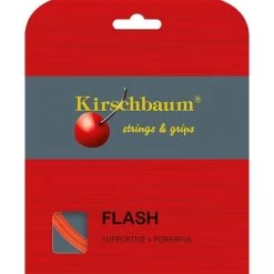 Kirschbaum Tennissaite Flash (Haltbarkeit+Power) Orange 12m Set