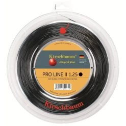 Kirschbaum Tennissaite Pro Line No II (Haltbarkeit+Kontrolle) Schwarz 200m Rolle
