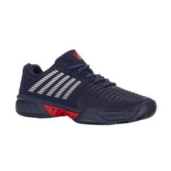 KSwiss Tennisschuhe Express Light 3 Clay/Sandplatz 2023 Peacoatblau/rot Herren -Sportausrüstung Kswiss 08563 402 Express Light Schuh207 1200x1200 1