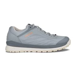 Lowa Alltag-Travelschuhe Malta Low GTX (Veloursleder, Wasserdicht) Eisblau/mandarine Damen