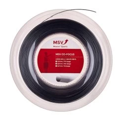 MSV Tennissaite Co Focus (Haltbarkeit+Kontrolle) Schwarz 200m Rolle