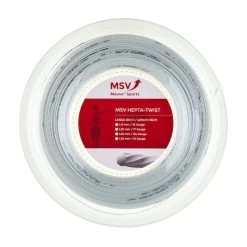 MSV Tennissaite Hepta Twist (Haltbarkeit+Spin) Weiss 200m Rolle
