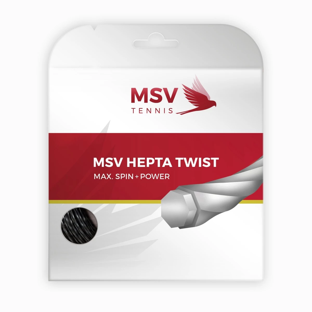 MSV Tennissaite Hepta Twist (Haltbarkeit+Spin) Anthrazit 12m Set 3 MSV Tennissaite Hepta Twist (Haltbarkeit+Spin) Anthrazit 12m Set