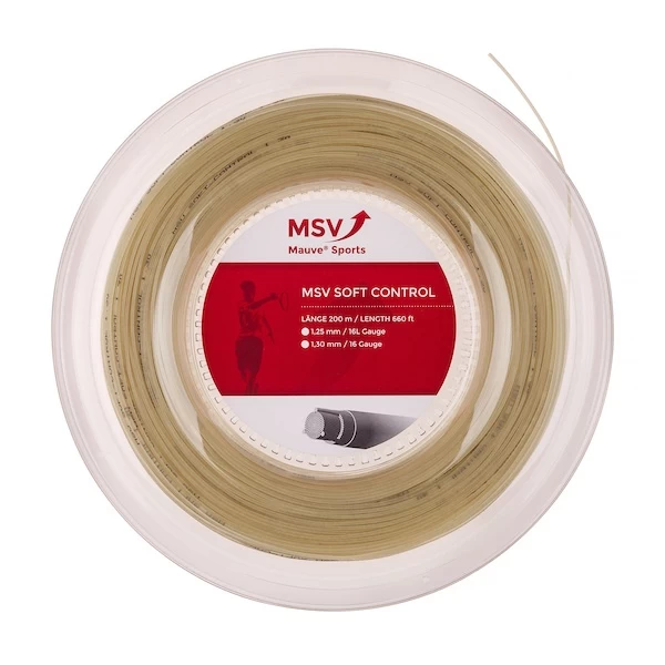 MSV Tennissaite Soft Control (Allround+Touch) Natur 200m Rolle 3 MSV Tennissaite Soft Control (Allround+Touch) Natur 200m Rolle