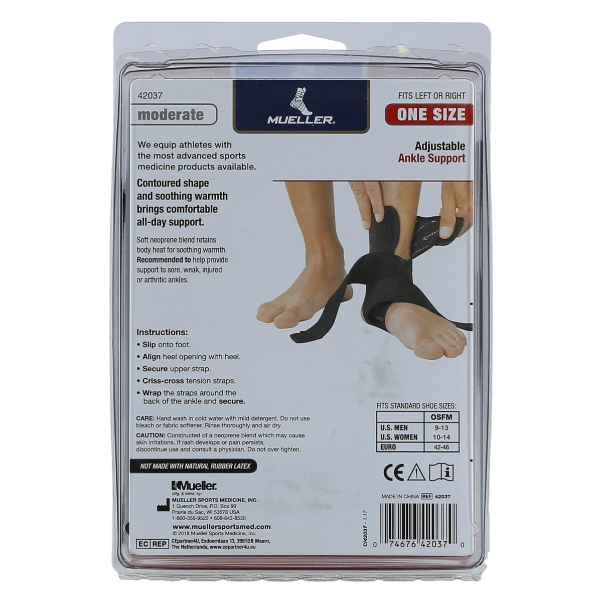 Mueller Fussgelenkschutz Basic Schwarz - Universalgröße - 5 Mueller Fussgelenkschutz Basic Schwarz - Universalgröße - – Bild 3