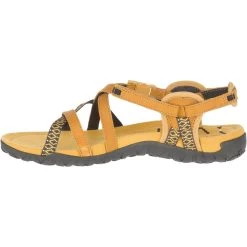 Merrell Sandale Terran Lattice II Leder/Mesh Atmungsaktiv Gelb Damen -Sportausrüstung Merrell J001052 S20 Terran Lattice205 1200x1200 1
