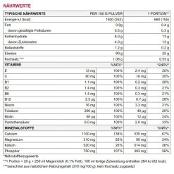 Sponser Power Multi Protein CFF (Mehrkomponenten Eiweiss) Vanille 850g Dose 8 Sponser Power Multi Protein CFF (Mehrkomponenten Eiweiss) Vanille 850g Dose -Sportausrüstung MultiProtein Vanille Naehrwerte 750x750 1