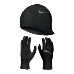 Nike Essential Mütze + Handschuhe Set Schwarz