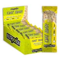 NUTRIXXION Energieriegel Oat - Vegane Haferflockenriegel Mit Gezuckerten Ananasstückchen - Banane 20x50g Box