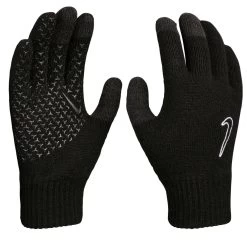 Nike Laufhandschuhe Knitted Tech Und Grip 2.0 (Touch-Screen Kompatibel) Schwarz - 1 Paar