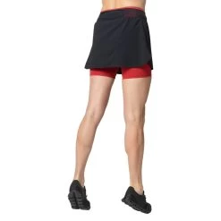 Odlo Wander-Laufrock Skirt X-Alp (leicht, Ausgezeichnete Bewegungsfreiheit) Schwarz/rot Damen -Sportausrüstung Odlo 323361 60280 Skirt X Alp Rock 3 1030x1030 1