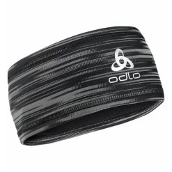 Odlo Stirnband Polyknit Light ECO Print Schwarz/reflektierend - 1 Stück -Sportausrüstung Odlo 762770 60264 Stirnband 2 1050x1050 1