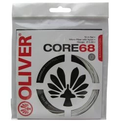 Oliver Badmintonsaite Core 68 Weiss 10m Set