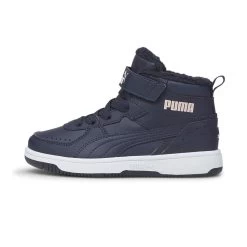 Puma Winterschuhe Rebound Joy Fur Gefüttert Vorschule Peacoatblau Kinder -Sportausrüstung PUMA 375479 05 Rebound Joy Fur Schuh203 1024x1024 1